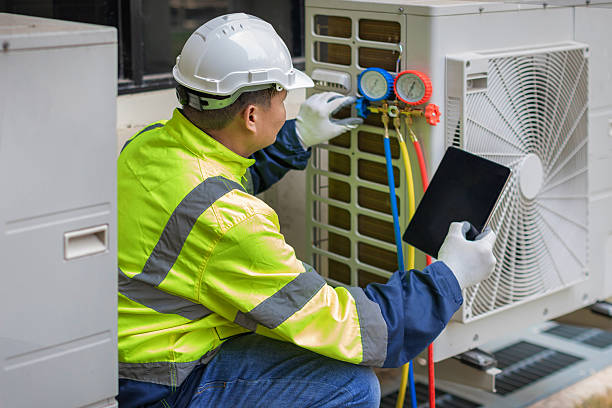 Professional Air Duct Cleaning technician working in Chickasaw, OH